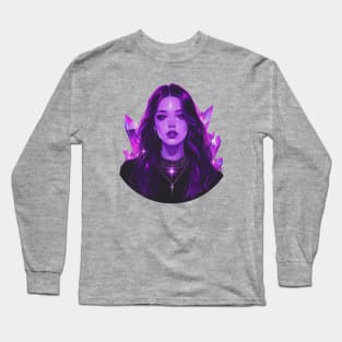 Crystal Witchy Girl Long Sleeve T-Shirt